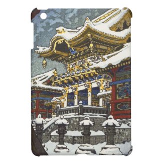 Kasamatsu Shiro Snow at Yomei Gate in Nikko iPad Mini Covers