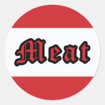 Kashrus Stickers - Meat