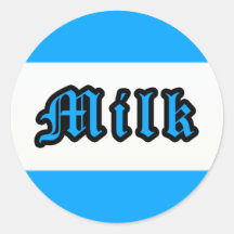 Kashrus Stickers - Milk