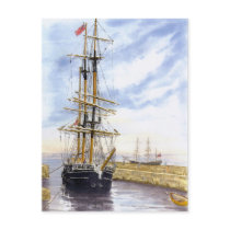 'Kaskelot Enters Charlestown Harbour' Postcard by picklelillysdad 'Kaskelot Enters Charlestown Harbour' Postcard