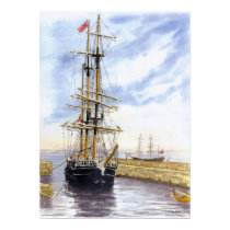 'Kaskelot Enters Charlestown Harbour' Poster posters