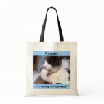 Kaspars "...noming on his pawpaw" Tote bag bags