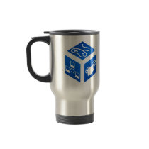 Kat 5 Kaos Blue Cube Travel Mug