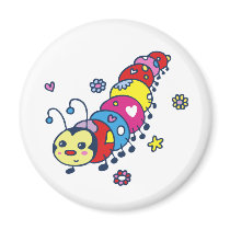 Kat the Caterpillar magnets by ShouShou Kat the Caterpillar magnets