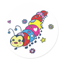 Kat the Caterpillar stickers by ShouShou Kat the Caterpillar stickers