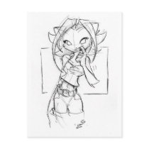 Kat Tooth Pick postcards by JollyJack Kat Tooth Pick postcards