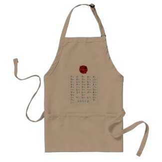 Katakana Chart Apron