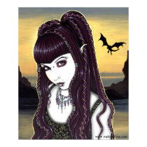 Katana Gothic Dragon Goddess Poster posters by mykajelina Katana Gothic Dragon Goddess Poster posters
