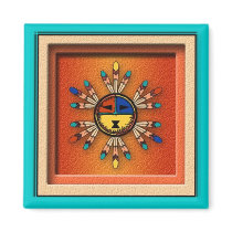 Katchina Sun Face magnets by Zeke145 Katchina Sun Face magnets