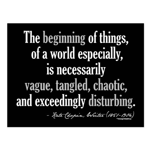 Kate Chopin Quote Post Card