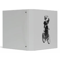 Katherine, a Vintage Cyclist 3 Ring Binders