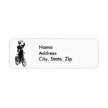 Katherine, a Vintage Cyclist Custom Return Address Label