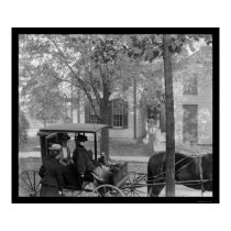Katherine Wright in a Carriage in Dayton, OH 1898 posters