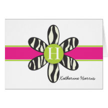 Katherine - Zebra and Hot Pink Cards