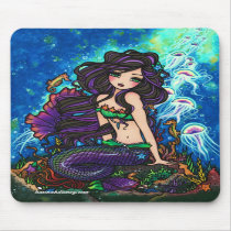 "Kathleen" Mermaid and Jellyfish Mousepad
