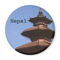 Kathmandu Magnet by marzipanned Kathmandu Magnet