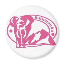 Kathmandu Stamp magnets by alternateworlds Kathmandu Stamp magnets