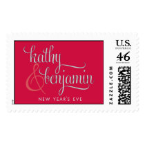 Kathy and Benjamin monogram Postage Stamps