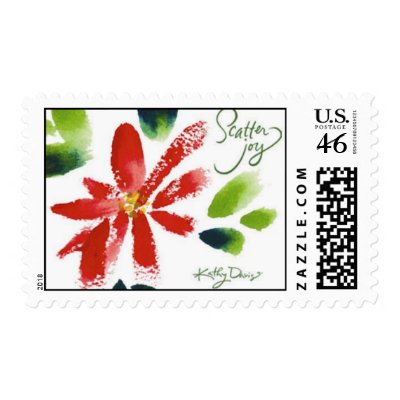 Kathy Davis Scatter Joy Postage Stamps