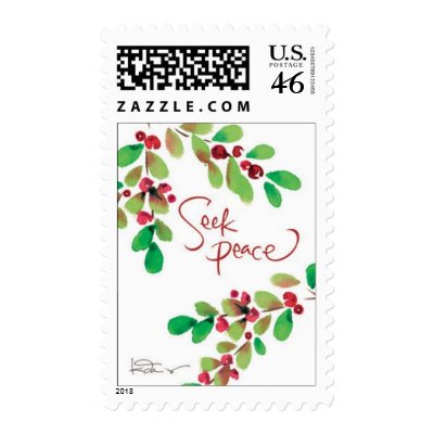 Kathy Davis - Seek Peace Stamp by kathydavisstudios