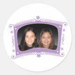 katie-selina round sticker