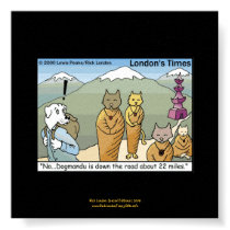 Katmandu & Dogmandu Cartoon Funny Poster posters