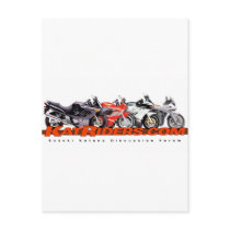 Katriders.com Red Logo Shirts postcards
