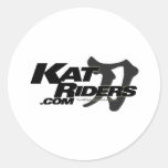 katriders_kanji round sticker