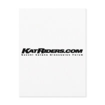 Katriders Logo postcards