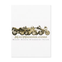 Katriders Sepia Gear postcards
