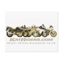 Katriders Sepia Gear postcards