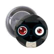 Kats With Glassez : Midnight Madness Button