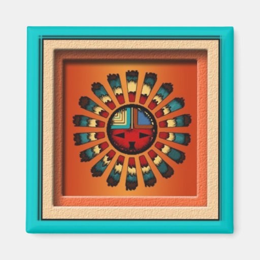 Katsina (Kachina) Sun Face Magnets
