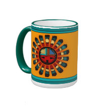 Katsina (Kachina) Sun Face mugs by ZiaSun Katsina (Kachina) Sun Face mugs