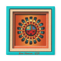 Katsina Sun Face magnets