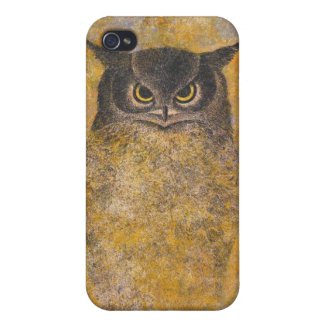 Katsuda Yukio Owl japanese oriental fine art iPhone 4 Cases