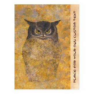 Katsuda Yukio Owl japanese oriental fine art Post Cards