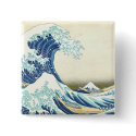 Katsushika Great Wave off Kanagawa Button