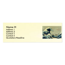 Katsushika Hokusai's Great Wave off Kanagawa Business Card Templates