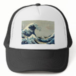 Katsushika Hokusai's Great Wave off Kanagawa Mesh Hat