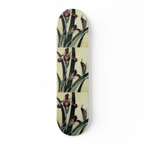 Katsushika Hokusai's Irises (Detail) skateboards