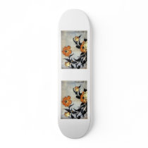 Katsushika Hokusai's Poppies skateboards by MasterpieceGallery Katsushika Hokusai's Poppies skateboards