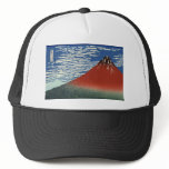 Katsushika Hokusai's Red Fuji hats