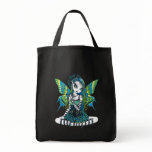 "Katy" Green Tattoo Faerie Art Canvas Tote Bag