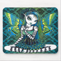 "Katy" Green Tattoo Faerie Art Mousepad mousepads