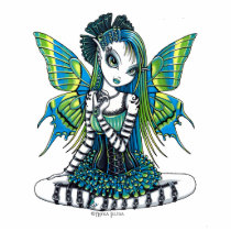 "Katy" Green Tattoo Faerie Art Photo Sculpture photo sculptures