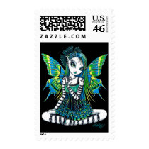 "Katy" Green Tattoo Faerie Postage postage