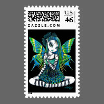 "Katy" Green Tattoo Faerie Postage postage by mykajelina "Katy" Green Tattoo Faerie Postage postage