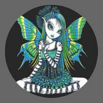 "Katy" Green Tattoo Faerie Stickers by mykajelina "Katy" Green Tattoo Faerie Stickers