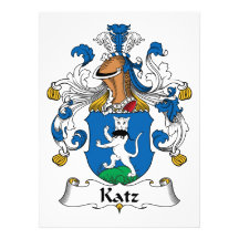 Katz Family Crest Personalized Invites